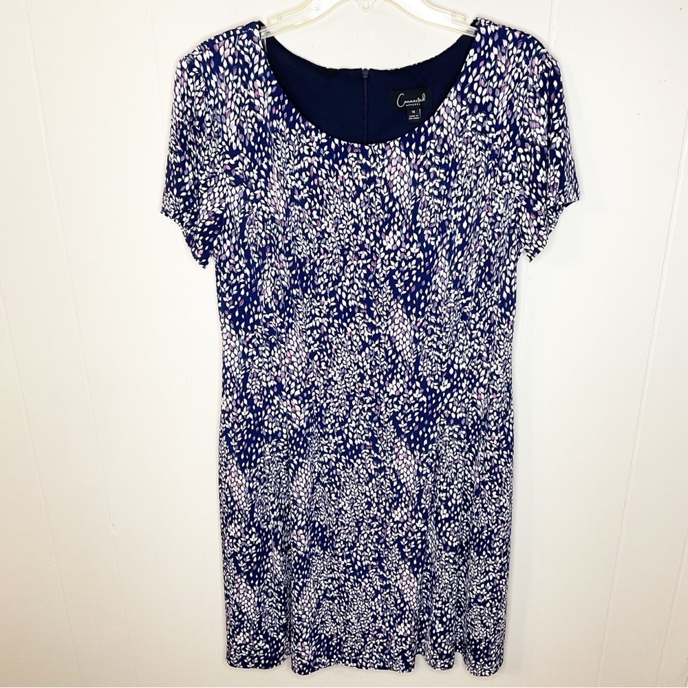 Woman’s Connected Apparel Floral Dress Size 16 Multicolor Blue White Purple